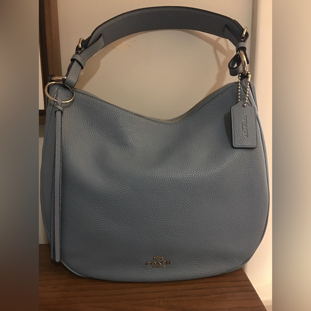 COACH Sutton Pebbled Leather Hobo Shoulder Bag, 35593